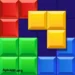 Colorful Block Blast Game logo featuring vibrant puzzle blocks, glossy 3D lettering, sparkling effects, and a fun mobile puzzle game design.