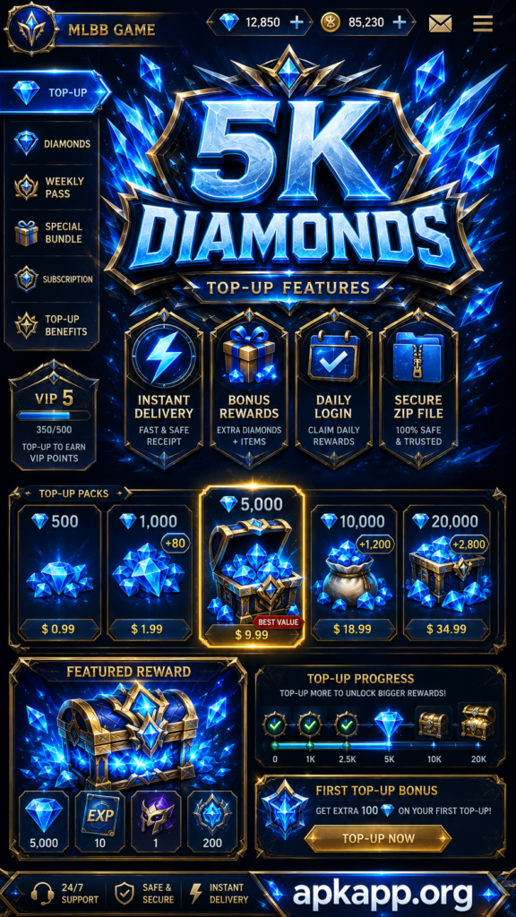 5k diamonds free MLBB